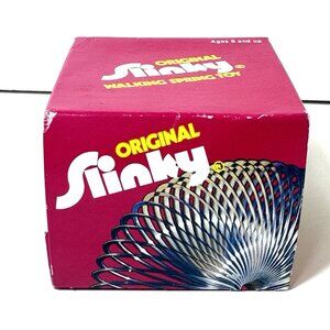 Original Slinky 1980s Vintage Metal Walking Spring James Industries Sealed Box